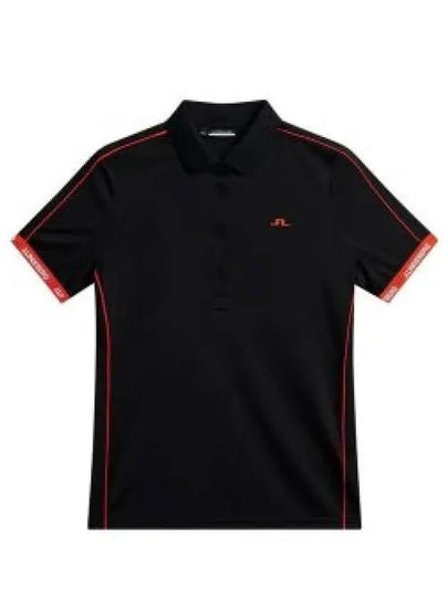 Demi Short Sleeve Polo Shirt Black - J.LINDEBERG - BALAAN 2