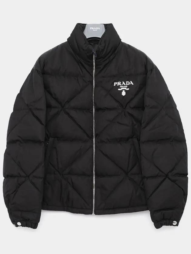 Re-Nylon Down Padded Jacket Black - PRADA - BALAAN 2