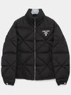 Re-Nylon Down Padded Jacket Black - PRADA - BALAAN 4