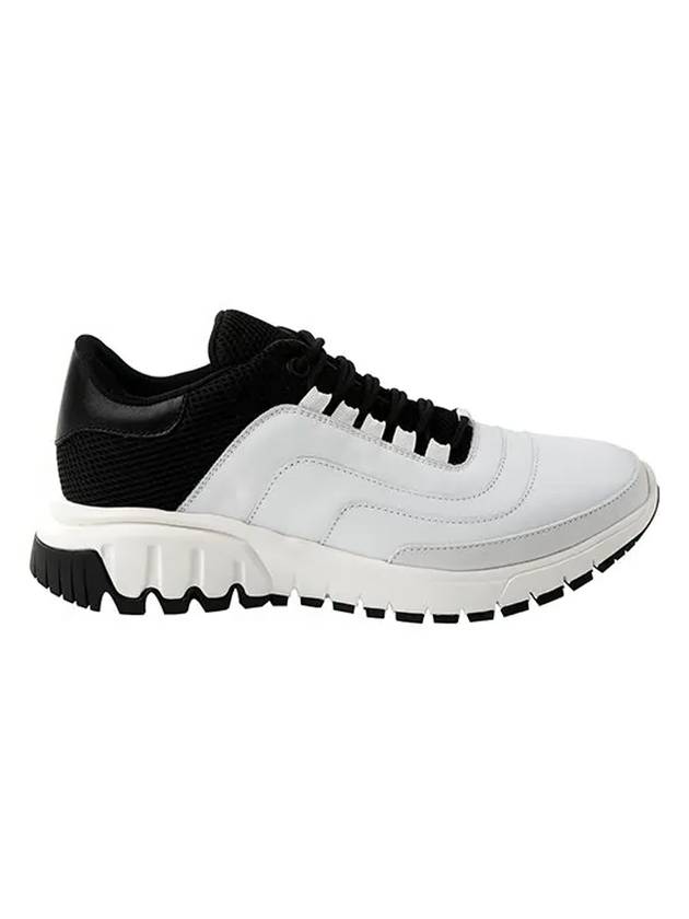 Men's Urban Runner Leather Low Top Sneakers White - NEIL BARRETT - BALAAN 1