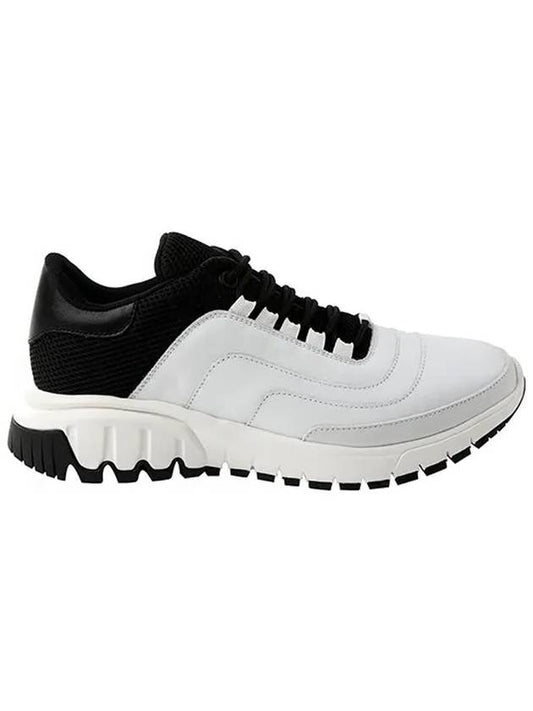 Men's Urban Runner Leather Low Top Sneakers White - NEIL BARRETT - BALAAN.