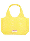 Flower jacquard shopper tote bag yellow - RHEEMIN - BALAAN 1