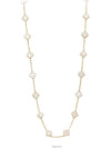 Van Cleef Arpels Vintage Alhambra Long Necklace 20 Motif Yellow Gold Mother of Pearl 74204 - VANCLEEFARPELS - BALAAN 1