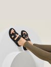 Chypre Noir Black Women s Sandals H222100Z - HERMES - BALAAN 1