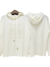 Embroidered Logo Drawstring Hoodie White - MAX MARA - BALAAN 2