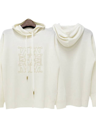 Max Mara logo embroidered drawstring hoodie - MAX MARA - BALAAN 2