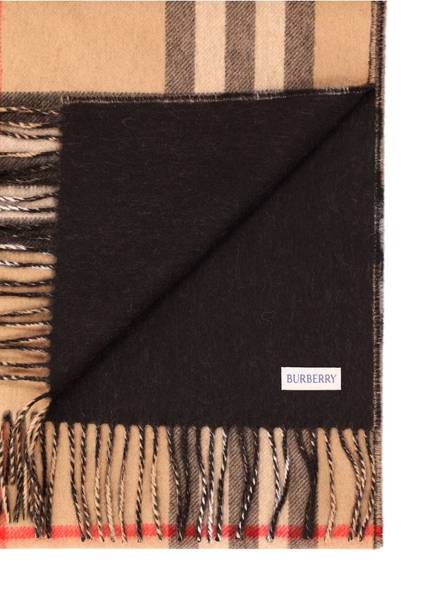 Check Reversible Cashmere Muffler Archive Beige - BURBERRY - BALAAN 3