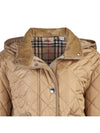 Women's Cropped Quilted Hoodie Jacket Archives Beige - BURBERRY - BALAAN 5