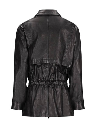 CINCHED LEATHER JACKET - MAGDA BUTRYM - BALAAN 2