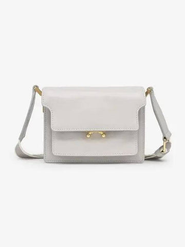 Women's Mini Trunk Soft Shoulder Bag Stone - MARNI - BALAAN 1