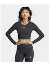 Original Essential Rib Long Sleeve T-Shirt Black - ADIDAS - BALAAN 2