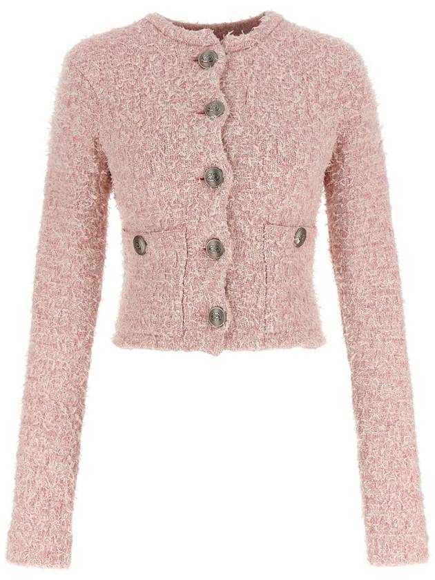 Balenciaga Cropped Tweed Cardigan - BALENCIAGA - BALAAN 1