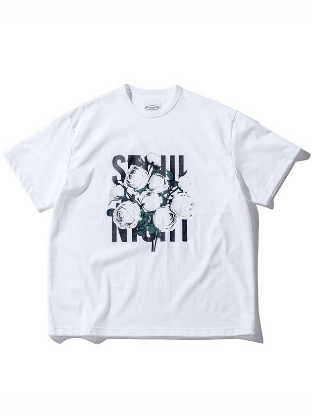 Colorful Flower Seoul Night T-Shirt White - GRAN TURISMO - BALAAN 2