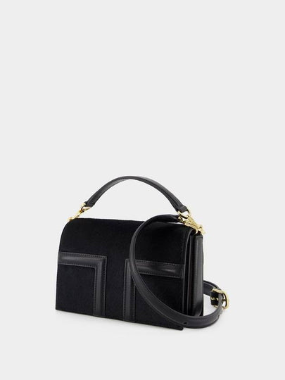 Mini T-Flap Pony Hair Bag - TOTEME - Leather - Black - TOTEME - BALAAN 2