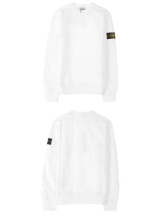 Wappen Patch Crewneck Sweatshirt White - STONE ISLAND - BALAAN 5