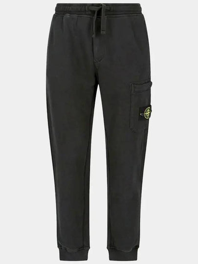 Wappen Patch Drawstring Track Pants Black - STONE ISLAND - BALAAN 2