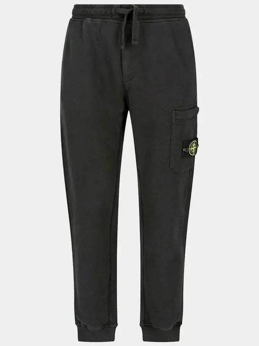 Wappen Patch Drawstring Track Pants Black - STONE ISLAND - BALAAN 2