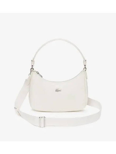 Women s Easy IZZIE Shoulder Hobo Bag OFFWHITE Off White - LACOSTE - BALAAN 1