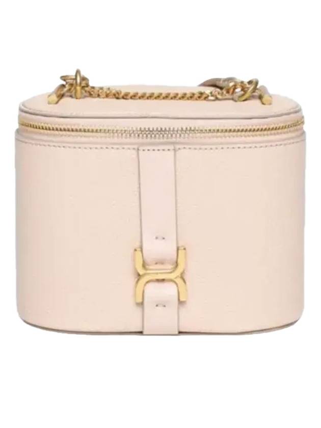 Marcie Vanity Mini Chain Grained Leather Cross Bag Pink - CHLOE - BALAAN 1