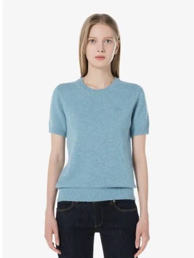 Women s Alpaca Wool Short Sleeve Sweater AF100E 54N HBP Domestic Product GQ2N24071289848 - LACOSTE - BALAAN 1