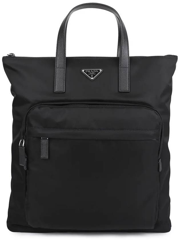 Triangle Logo Re-Nylon Tote Bag Black - PRADA - BALAAN 2