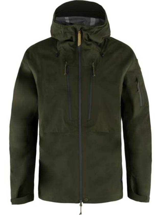 Men's Keb Eco Shell Zip-Up Hoodie Deep Forest - FJALL RAVEN - BALAAN 2