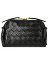 Intrecciato Concert Pouch Bag Black - BOTTEGA VENETA - BALAAN 4