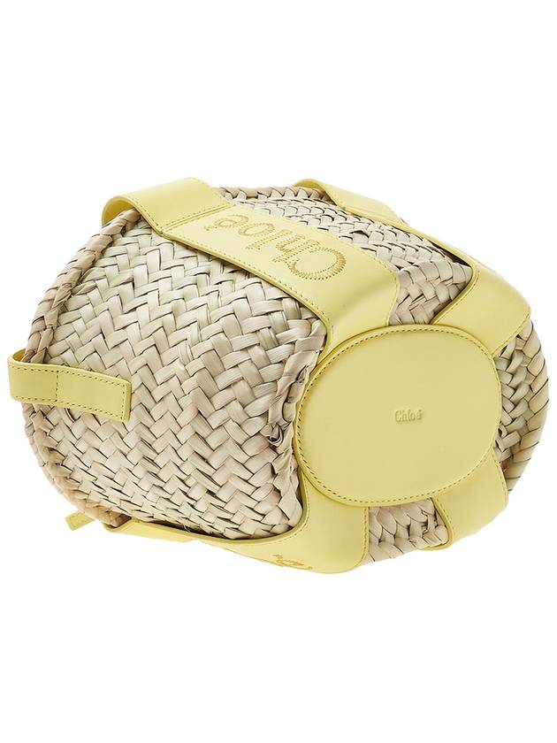 Sense Small Raffia Tote Bag Beige Yellow - CHLOE - BALAAN 6