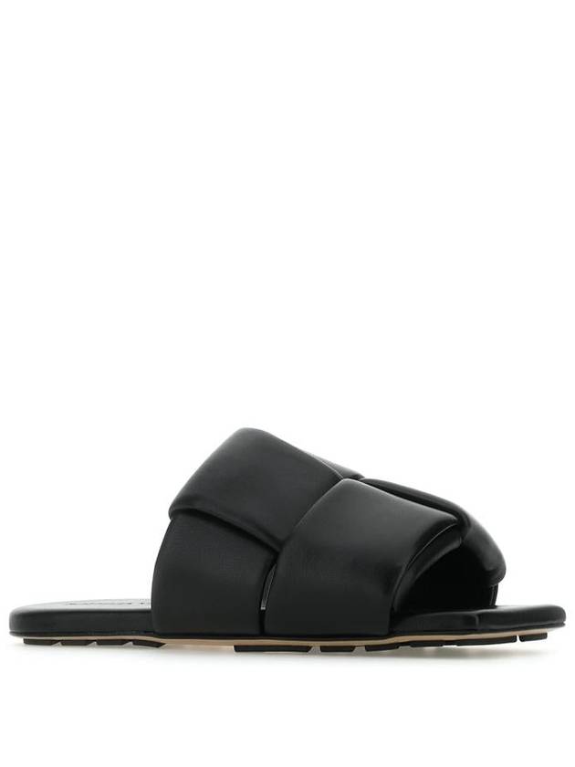 Men's Patch Mule Slippers Black - BOTTEGA VENETA - BALAAN 3