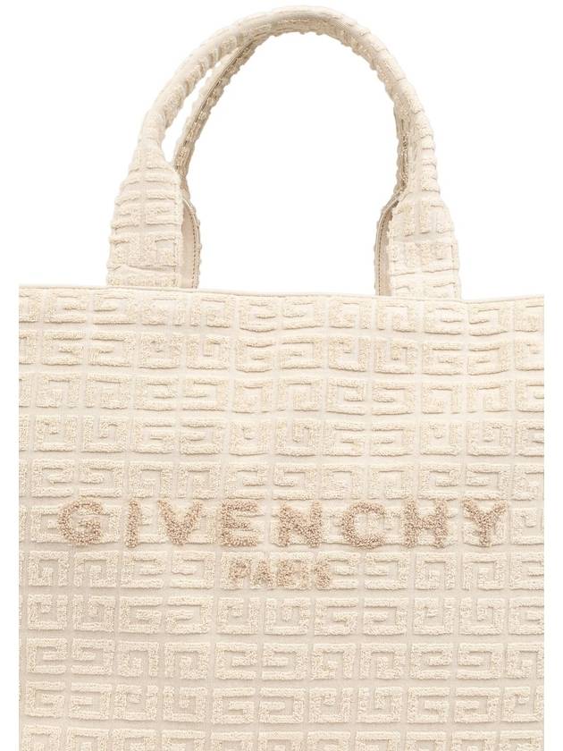 4G Medium Cotton Terry Tote Bag Ivory - GIVENCHY - BALAAN 6