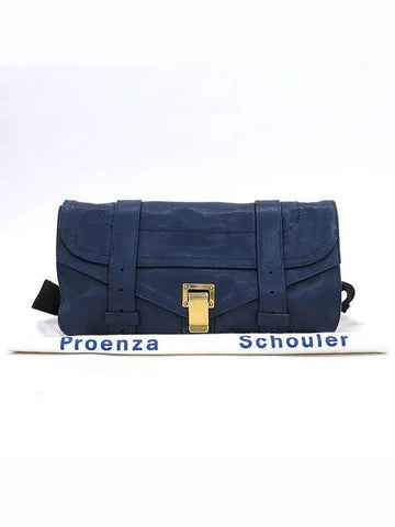 navy clutch bag - PROENZA SCHOULER - BALAAN 1