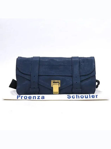 navy clutch bag - PROENZA SCHOULER - BALAAN 1