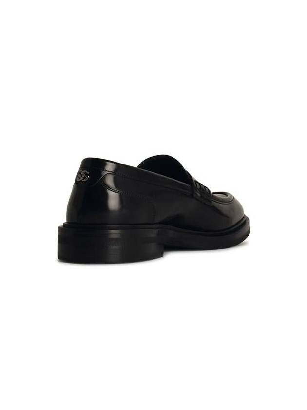 Dolce & Gabbana Black Shiny Leather Loafers - DOLCE&GABBANA - BALAAN 3