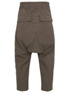 Drawstring Crop Cotton Baggy Pants Dust - RICK OWENS - BALAAN 4