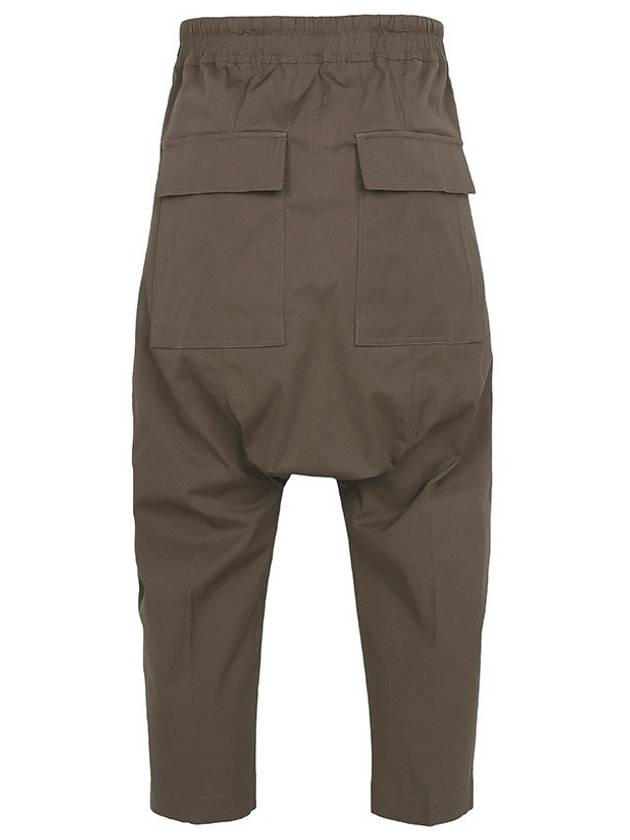 Drawstring Crop Cotton Baggy Pants Dust - RICK OWENS - BALAAN 4