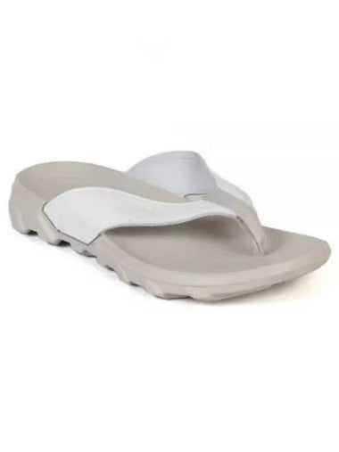 Mx Flipsider Logo Flip Flops White - ECCO - BALAAN 1