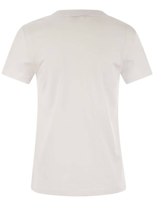 ACACIA - Jersey T-shirt with embroidered breast pocket - MAX MARA - BALAAN 2