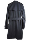 The Mid-length Kensington Heritage Trench Coat Midnight Blue - BURBERRY - BALAAN.