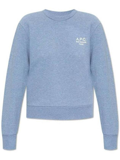 Rue Madame Cotton Sweatshirt Blue - A.P.C. - BALAAN 2