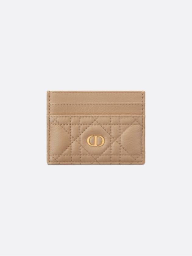 Caro 5 Slot Supple Cannage Calfskin Card Wallet Biscuit - DIOR - BALAAN 2