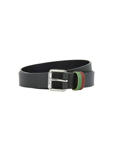 Color Block Loop Leather Belt Green - PAUL SMITH - BALAAN 1