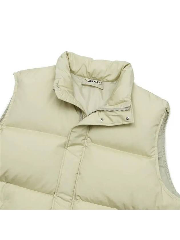 Men's Subin High Count Cross Down Vest Pale Ivory - AURALEE - BALAAN 3