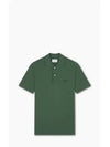 Bold Fox Head Patch Comfort Short Sleeve Polo Shirt Green - MAISON KITSUNE - BALAAN 2