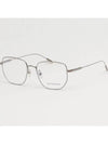 Zegna Glasses Frame EZ5222D 014 Silver Metal Polygon - ERMENEGILDO ZEGNA - BALAAN 1