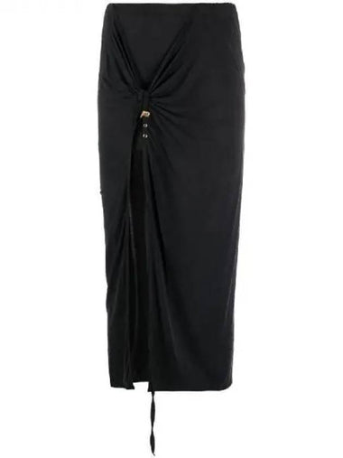 Jacquemus PAREO Croissant Drape Slit Skirt - JACQUEMUS - BALAAN 1