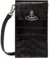 Crocodile Phone Cross Bag Black - VIVIENNE WESTWOOD - BALAAN 3