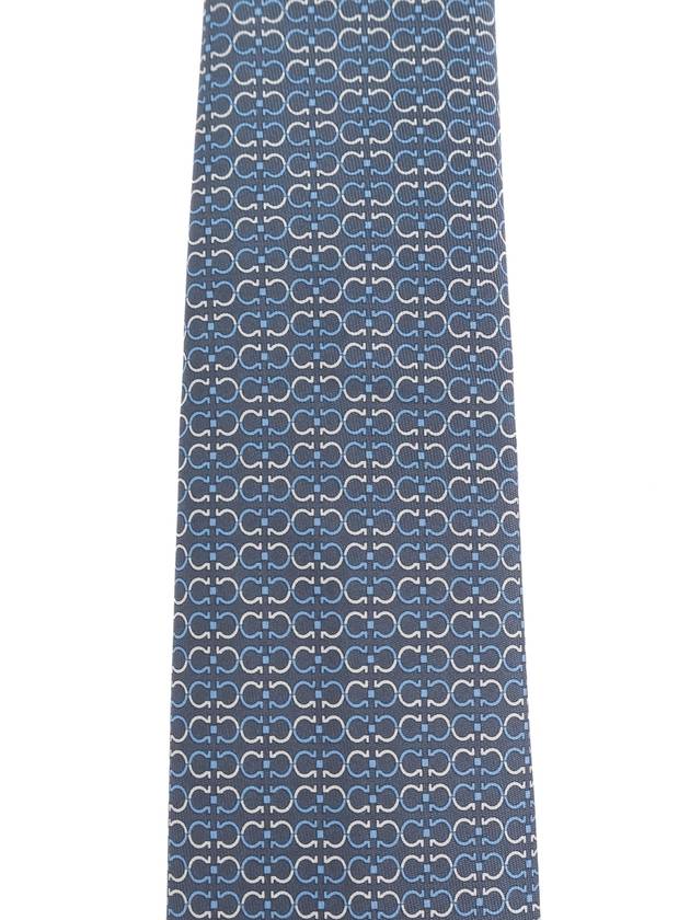 FERRAGAMO Silk Tie, Men's, Blue - SALVATORE FERRAGAMO - BALAAN 3