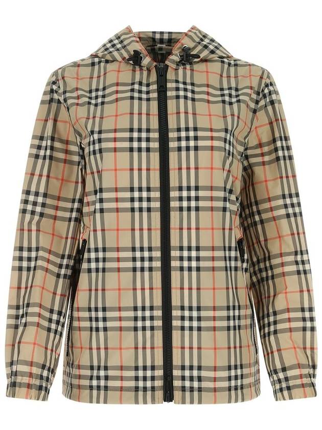 Check Hooded Jacket Archive Beige - BURBERRY - BALAAN 2