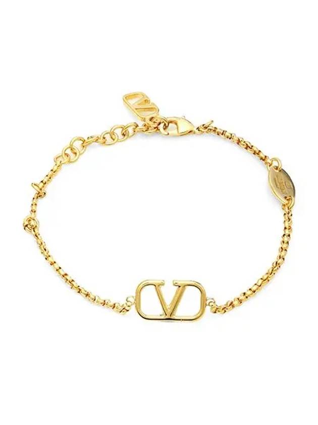 V Logo Signature Chain Bracelet Gold - VALENTINO - BALAAN 6