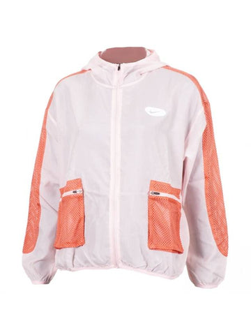 Women's Icon Clash Windbreaker Pink - NIKE - BALAAN 1